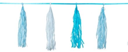 Folat Kwast tassel slinger blauw 3 meter