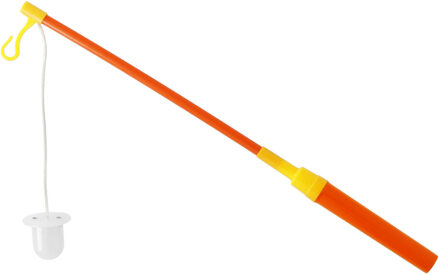 Folat Lampionstokje oranje/geel met lichtje 39 cm