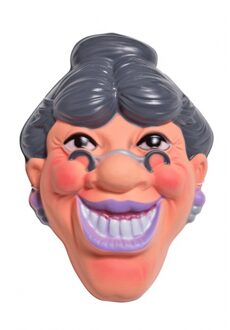 Folat masker Sarah 30 cm foam blank/grijs Wit