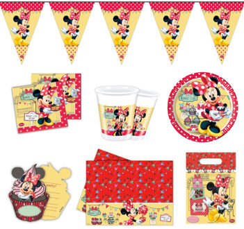Folat Minnie Mouse feestpakket, 52-delig