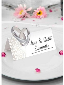 Folat Naamkaartjes - 108x stuks - bruiloft/huwelijk - tafelschikking