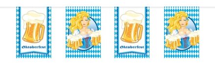 Folat Oktoberfest/bierfeest vlaggenlijn/slinger rechthoekig 10 m