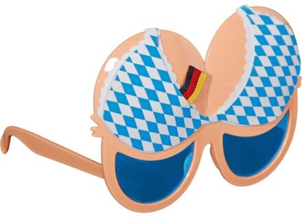 Folat Oktoberfest fun/feestbril met Duitse borsten