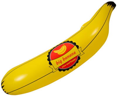 Folat Opblaasbare banaan - geel - 70 cm - opblaas fruit - zwembad speelgoed Multi
