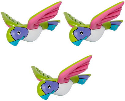 Folat Opblaasbare papegaai - 5x stuks - 23 cm - Tropische Hawaii decoraties - versieringen - vogels - dier