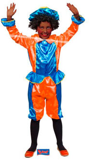 Folat Pietenpak Junior Polyester Oranje/blauw Maat 116-134