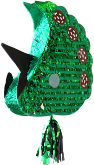 Folat Pinata Dino - groen - papier - 45 x 50 cm - feestartikelen verjaardag - Pinatas