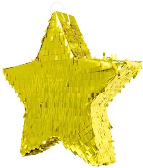 Folat Pinata gouden ster 45 cm - Pinatas Goudkleurig