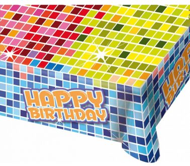 Folat Tafelkleed birthday blocks 130x80 cm