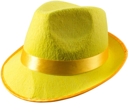 Folat Trilby Hoed - Neon Geel