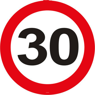 Folat Tuin decoratieborden 30 jaar verjaardag - karton - 26 x 44 cm - Feestartikelen/versiering