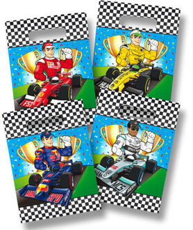 Folat uitdeelzakjes Formule 1 junior 29 x 18 cm 8 stuks Multikleur