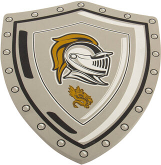 Folat verkleed speelgoed - Ridders krijgers schild - karton - kinderen - 25 x 35 cm Multi