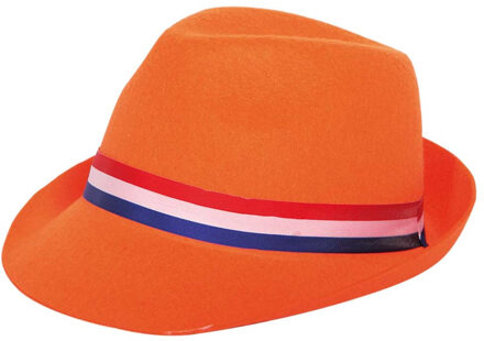 Folat Verkleed tribly hoed - volwassenen - Koningsdag/Nederland - EK/WK voetbal supporters Oranje
