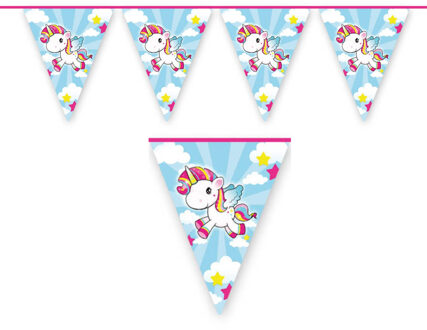 Folat Vlaggenlijn Unicorn - 10 m - eenhoorn thema - kinderfeestje - versiering