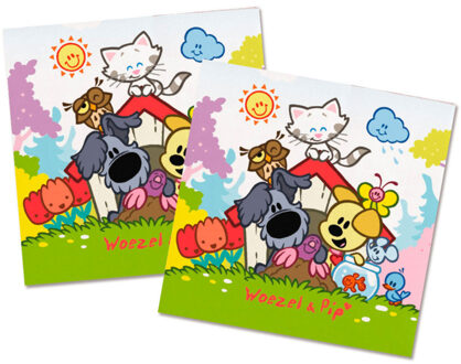 Folat Woezel en Pip Servetten 33x33cm 20 stuks