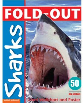 Fold-Out Poster Sticker Book: Sharks - Fold-Out Poster Sticker Book - Dominic Zwemmer