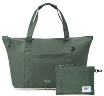 Foldable Carry-all Tote Bag - 5 Colors Soft Khaki