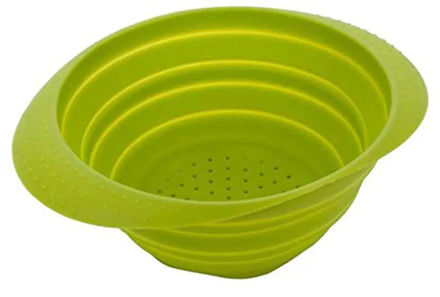 Foldable Silicone Colander Fruit Vegetable Washing Basket Strainer Rack Collapsible Draining Drainer Kitchen Tools Colorful