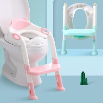 Folding Baby Potty Infant Kids Toilet Training Seat with Adjustable Ladder Portable Urinal Potty Training Seats for Children