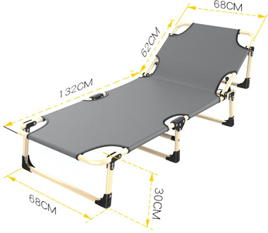 Folding bed single bed in household minimalist office lunch break bed adult nap Cam Alpes bed recliner multi purpose