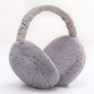 folding dames warm oorbeschermers Draagbare met mannen en vrouwen effen kleur winter koude anti-freeze pluche oorbeschermers grijs