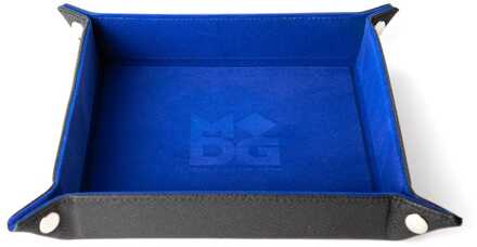 Folding Dice Tray Velvet Blue