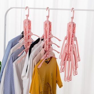 Folding Kleerhangers Multifunctionele Anti-Slip Roterende Magic Kledingkast Doek Droog Opknoping Rack 8 In 1 Multi Layer hanger 2