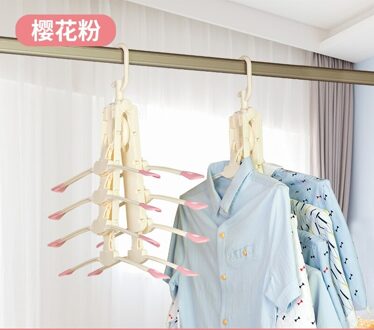 Folding Kleerhangers Multifunctionele Anti-Slip Roterende Magic Kledingkast Doek Droog Opknoping Rack 8 In 1 Multi Layer hanger 6
