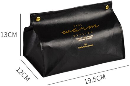 Folding Leather Tissue Opbergdoos Praktische Duurzaam Multi-Functionele Desktop Servet Pompen Papier Houder Container