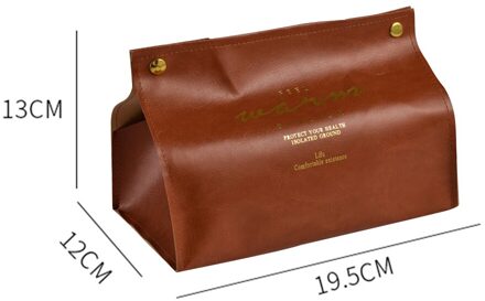 Folding Leather Tissue Opbergdoos Praktische Duurzaam Multi-Functionele Desktop Servet Pompen Papier Houder Container