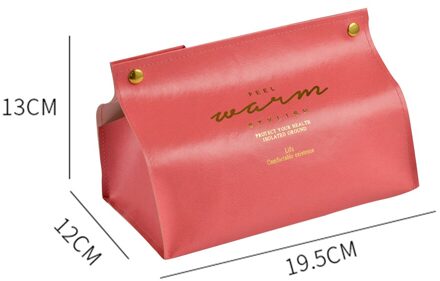 Folding Leather Tissue Opbergdoos Praktische Duurzaam Multi-Functionele Desktop Servet Pompen Papier Houder Container