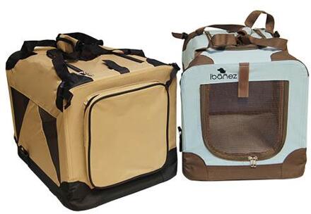folding regels Kooien sailcloth-Reizen met hond of kat Kooi sailcloth BLAUW 49x34x34 cm.