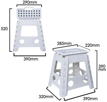 Folding stool 29x22x39 cm.
