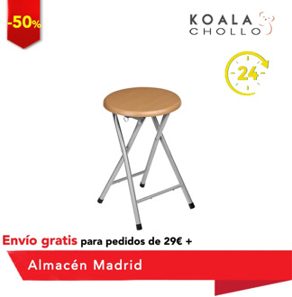 Folding stool wood stool high folding Salon kitchen Natural Color fast shipping