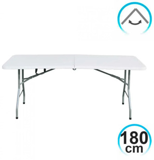 Folding Table 180cm Rectangular white Catering GH91