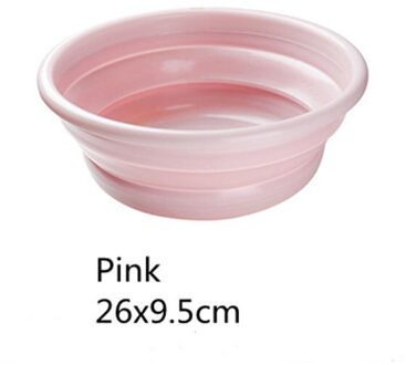 Folding Wastafel Reis Emmer Keuken Organizer Outdoor Reizen Wastafel Draagbare Water Kom Fruit Footbasin Thuis Wastobbe roze S