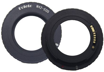 Foleto Elektronische Af Bevestig M42 Mount Lens Adapter Voor Canon Eos 5D 7D 60D 50D 40D 500D 550D 600D Rebel t2i T3i 1100D (M42-E0S)