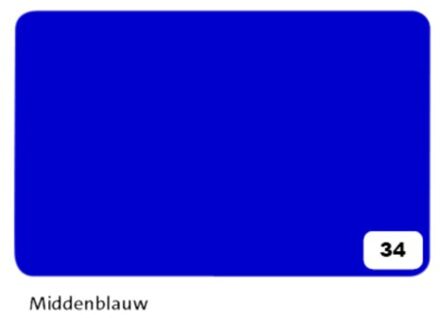 Folia Fotokarton folia 2-zijdig 50x70cm 300gr nr34 Middenblauw