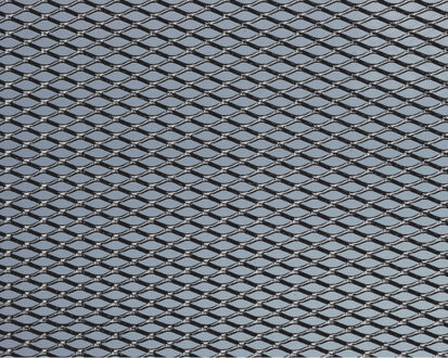 Foliatec Aluminium Race-gaas medium zwart 20x60cm - 2 stuks