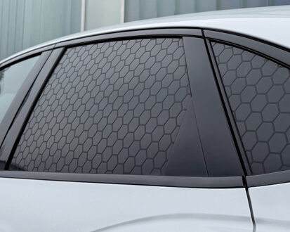 Foliatec Raamsticker Honingraat - Set Ã  3 stuks 75x50cm - Hoogglans Zwart FT33991