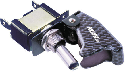 Foliatec schakelaar Kill Switch 6/12/24 Volt zwart carbon