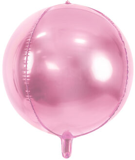 Folie Ballon Bal Metallic Lichtroze 40cm