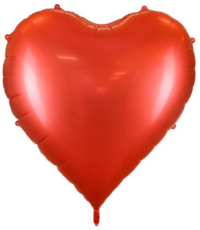Folie Ballon Hart XXL Rood 136x129cm Rood - Zalm