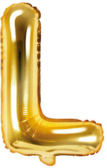 """Folie ballon Letter """"L"""", 35cm, goud"""