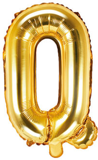 """Folie ballon Letter """"Q"""", 35cm, goud"""
