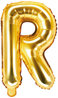 """Folie ballon Letter """"R"""", 35cm, goud"""