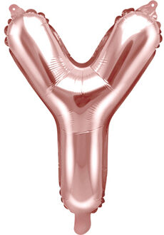 Folie ballon Letter Y, 35cm, rose goud