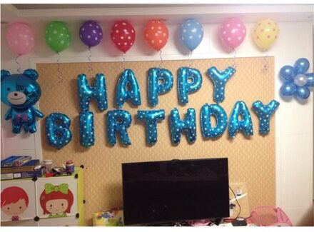 Folie Ballonnen Bule Letters GELUKKIGE VERJAARDAG Feestartikelen Bule Kinderen Verjaardagsfeestje Decoratie Brief Ballons gunsten