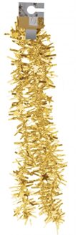 Folie feestslinger goud met sterretjes 180 cm
